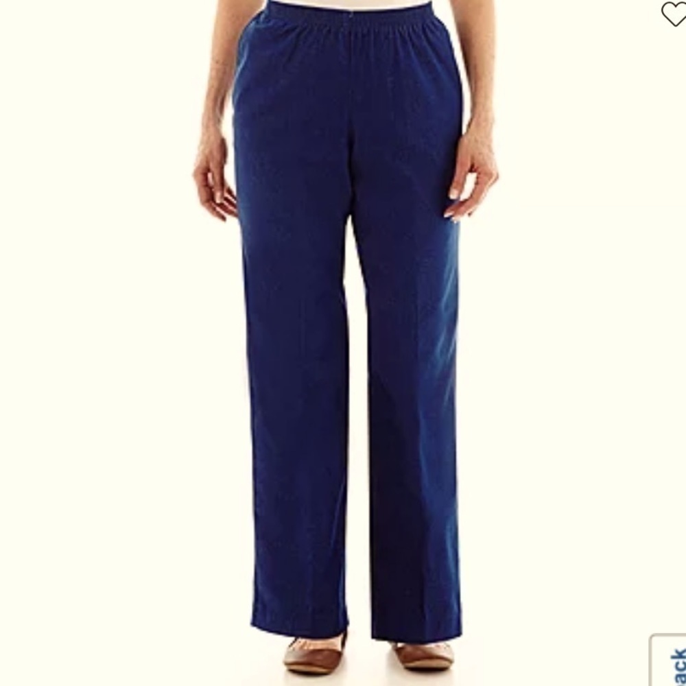 ALFRED Dunner Classic Fit Navy Pants NWT Size 10P